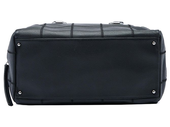 Borsa a tracolla Chanel Chocolate Bar Caviar Nera Nero - vista 3