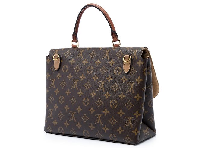 Borsa Satchel Louis Vuitton Monogram Marignan Marrone - vista 2