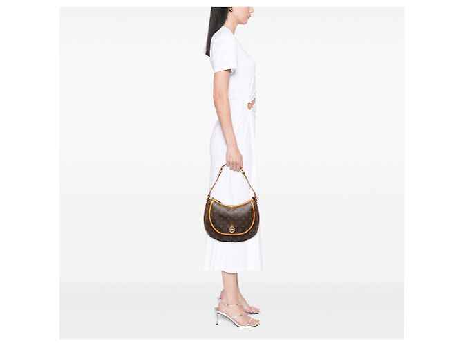 Twist Louis Vuitton Monogram Tulum PM Schultertasche Braun - Ansicht 7