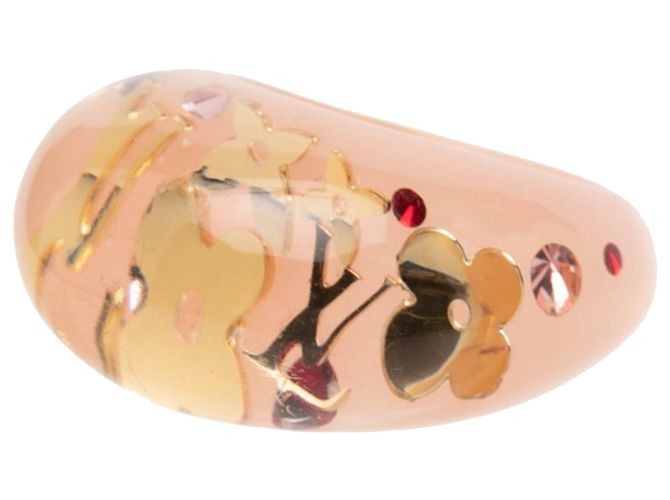 Anello Louis Vuitton Monogram Inclusion in resina e cristalli rosa - vista 2
