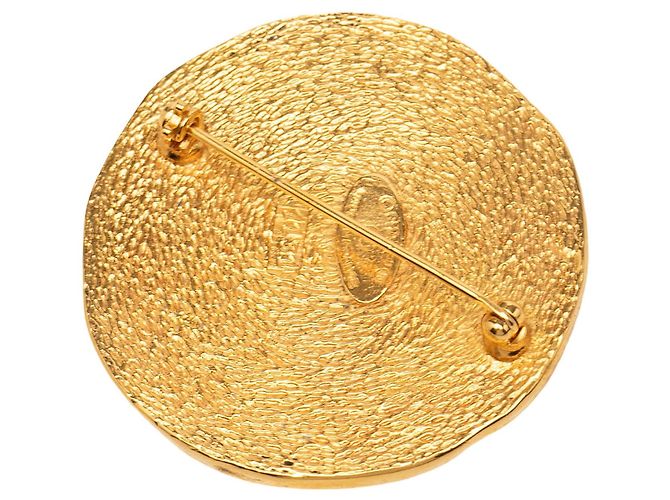 Spilla rotonda Chanel 31 Rue Cambon placcata oro D'oro - vista 2