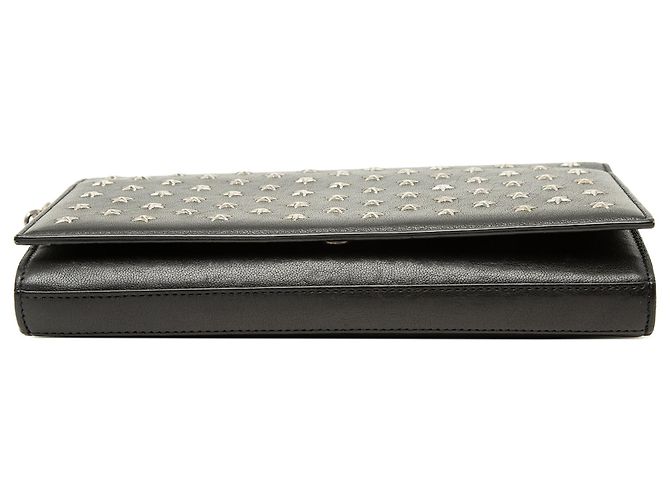 Autre Marque Borsa a tracolla Kate Wallet On Chain in pelle di vitello nera con borchie a stella Saint Laurent Nero - vista 3