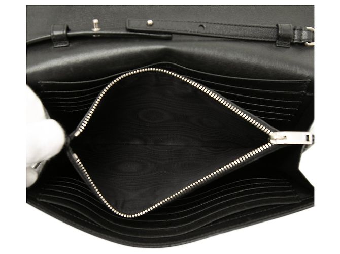 Autre Marque Borsa a tracolla Kate Wallet On Chain in pelle di vitello nera con borchie a stella Saint Laurent Nero - vista 4