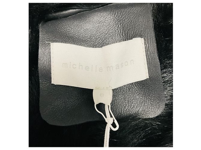 Autre Marque Michelle Mason Black Lamb Shearling Toggle Jacket - view 4