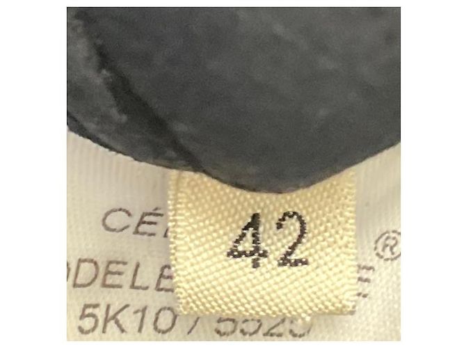 16 Céline Celine dunkelblaue Lammfell-Jacke mit Reißverschluss Marineblau - Ansicht 5