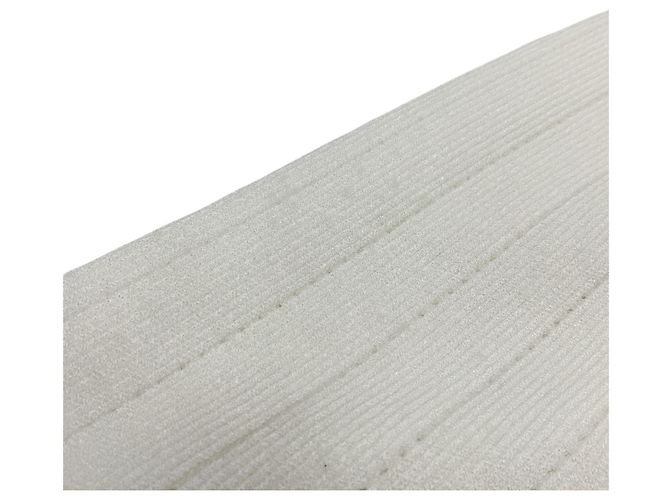 Cardigã de malha canelada branco Balmain com botões dourados - vista 5