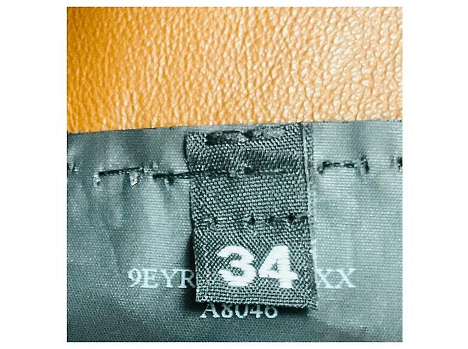 Abrigo de piel de cordero Cognac Yves Salomon Castaño - vista 5