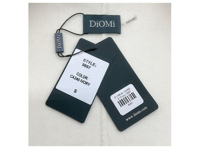 Autre Marque Abrigo Diomi Ivory de lana / cashmere con cuello de piel Beige - vista 4