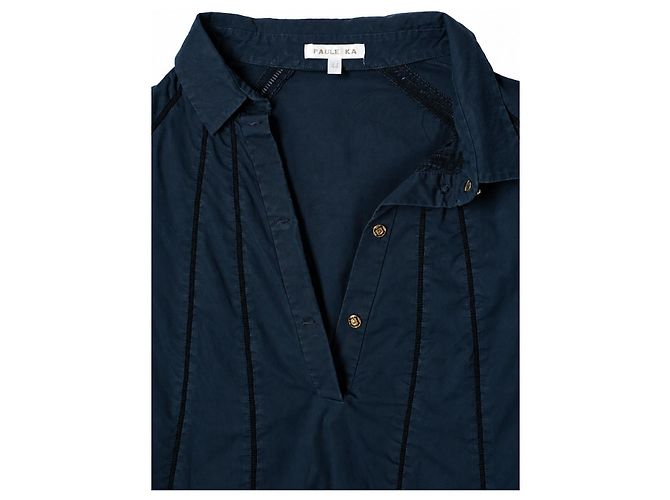 Paule Ka Paule K, abito camicia blu - vista 7