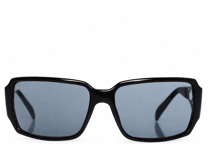 Chanel, gafas de sol negras con cristales Negro - vista 2