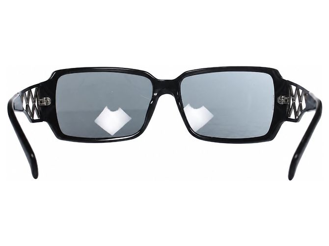 Chanel, gafas de sol negras con cristales Negro - vista 4