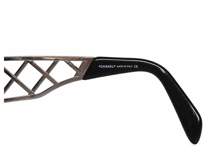Chanel, gafas de sol negras con cristales Negro - vista 6