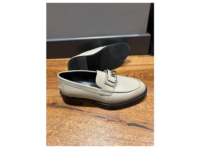 Hermès Hot Loafer in Beige Leder, Größe 38 - Ansicht 6