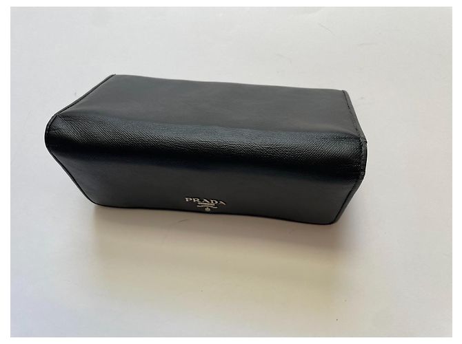 Prada Portafoglio in pelle Saffiano Nero - vista 4