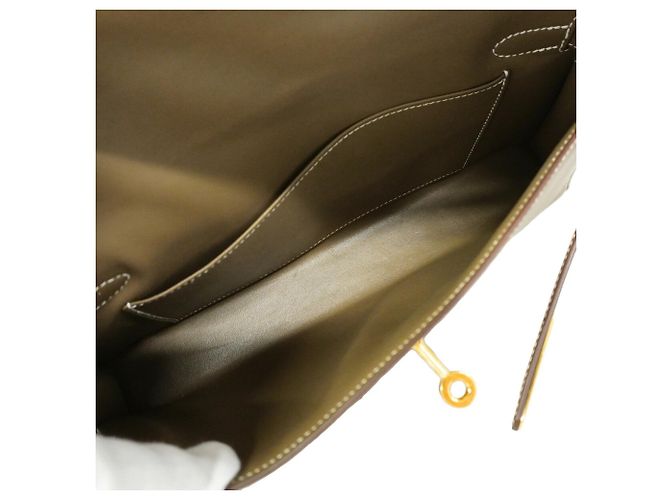 Hermès Borsa a tracolla Hermes Kelly Elan Madame Taupe - vista 4
