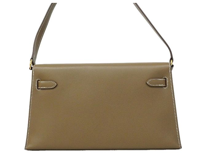 Hermès Borsa a tracolla Hermes Kelly Elan Madame Taupe - vista 7