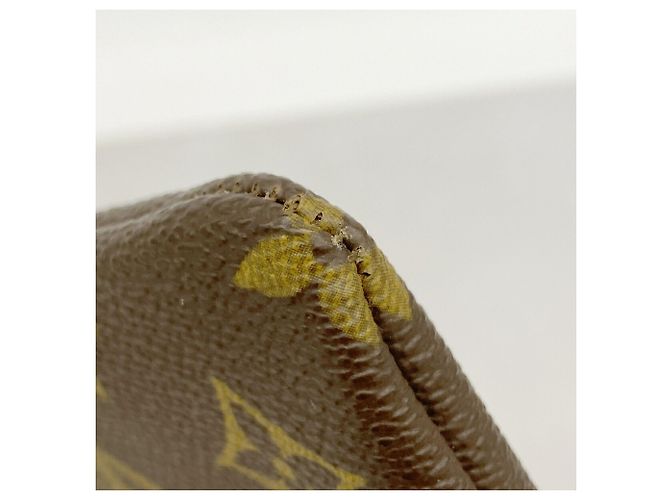 Louis Vuitton Monogram Pochette Clé Coin Case Marrone - vista 5