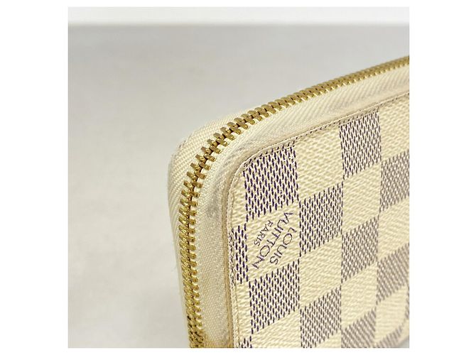 Louis Vuitton Damier Azur Zippy Wallet Weiß - Ansicht 6