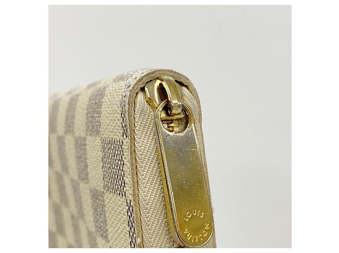 Louis Vuitton Damier Azur Zippy Wallet Weiß - Ansicht 8