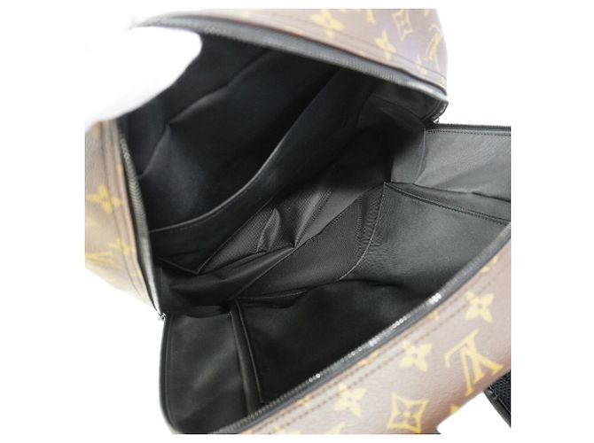 Louis Vuitton Monogram Macassar Dean Backpack Brown Black - view 4