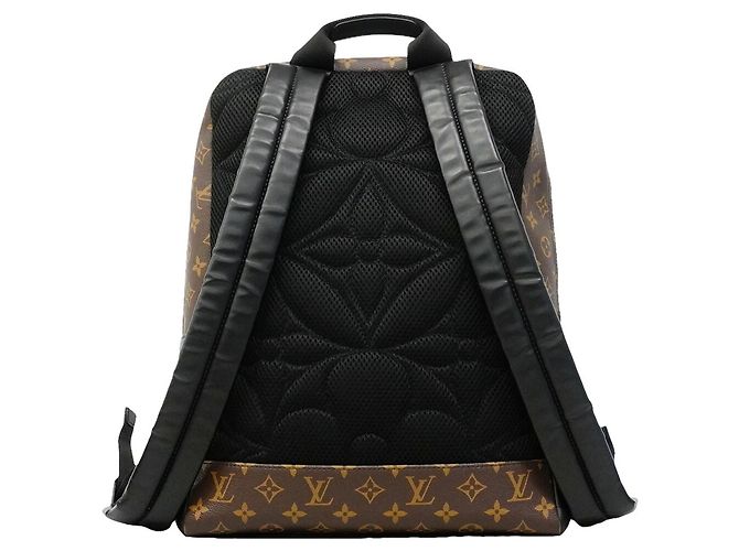 Louis Vuitton Monogram Macassar Dean Backpack Brown Black - view 8