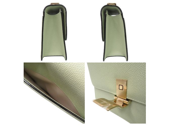 Borsa a tracolla Noro Small in vitello Valextra Verde - vista 9