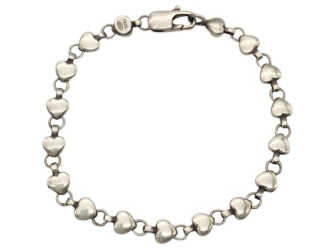 Autre Marque Tiffany & Co. Puff Heart Charm Armband Silber - Ansicht 2