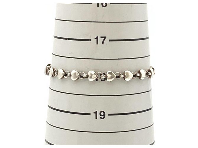 Autre Marque Tiffany & Co. Puff Heart Charm Armband Silber - Ansicht 4