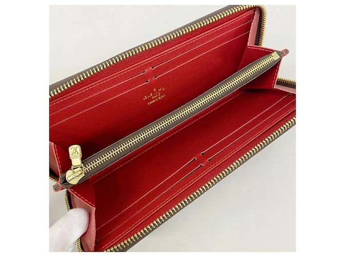 Louis Vuitton Damier Portefeuille Clemence Long Wallet Fuschia - Ansicht 3