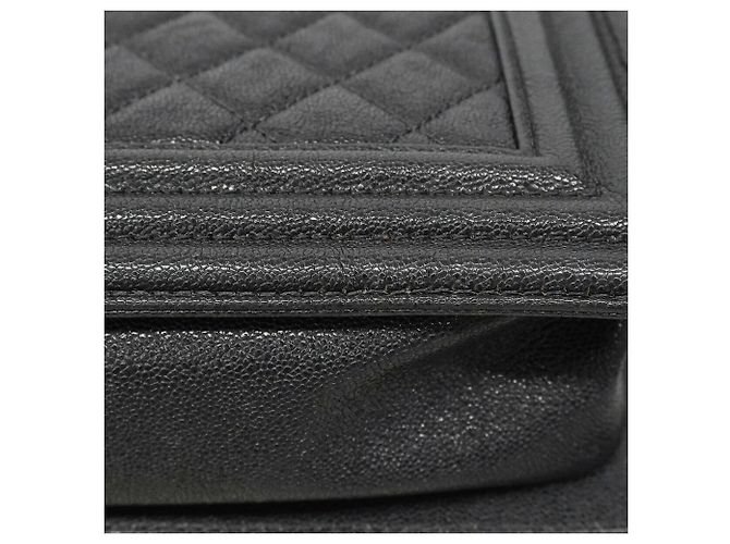 Bolso de hombro Chanel Boy Chain Castaño - vista 11