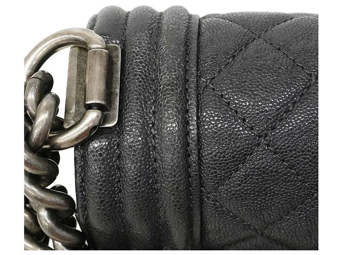 Bolso de hombro Chanel Boy Chain Castaño - vista 6