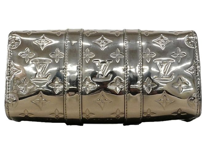 Borsa Louis Vuitton Monogram Mirror Keepall Bandoulière 25 Argento - vista 3