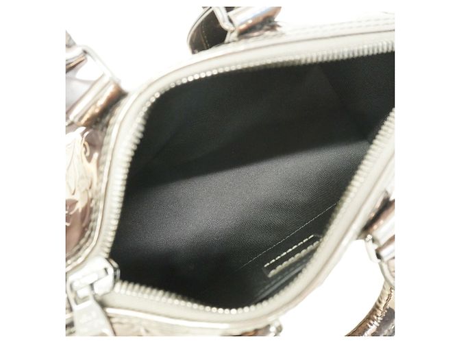 Borsa Louis Vuitton Monogram Mirror Keepall Bandoulière 25 Argento - vista 4