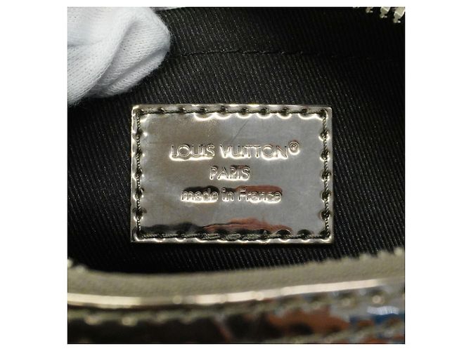 Borsa Louis Vuitton Monogram Mirror Keepall Bandoulière 25 Argento - vista 5