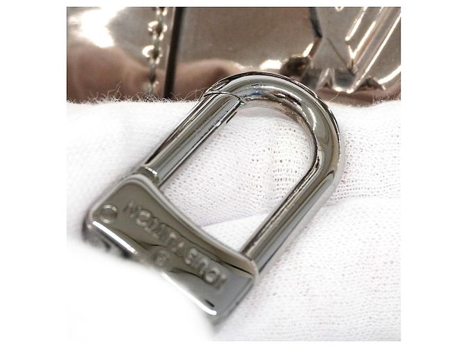 Borsa Louis Vuitton Monogram Mirror Keepall Bandoulière 25 Argento - vista 9