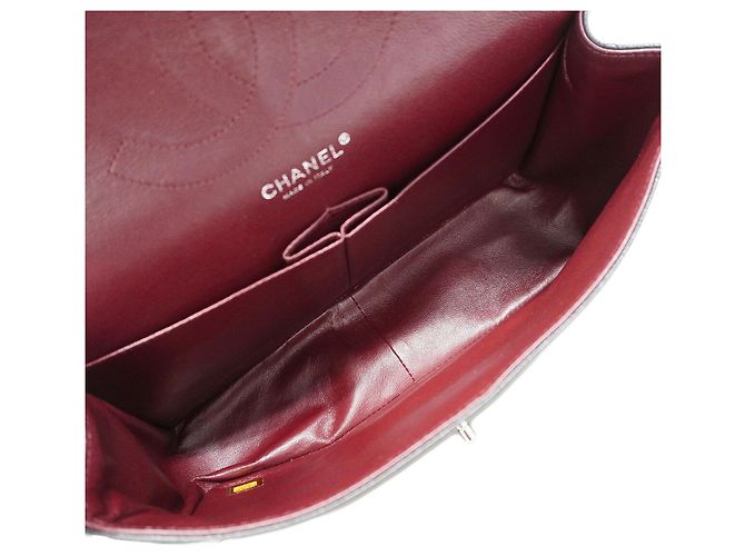 Borsa a tracolla Chanel in vitello martellato nero - vista 4