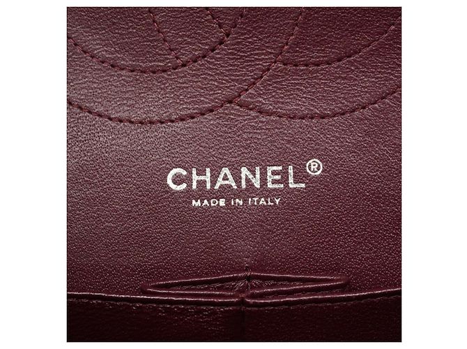 Borsa a tracolla Chanel in vitello martellato nero - vista 5