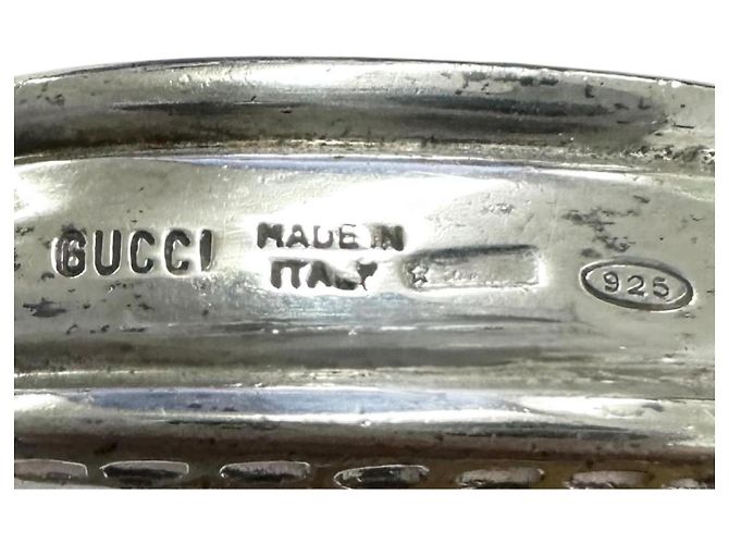 Bracciale a catena con motivo borsa manico Bamboo GUCCI Argento - vista 7