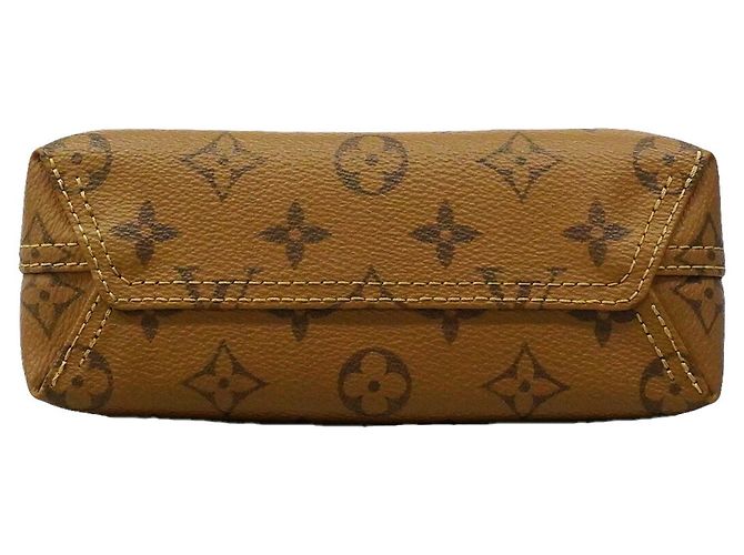 Borsa Louis Vuitton Monogram Reverse Atlantis BB Marrone chiaro - vista 3