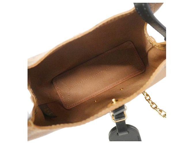 Borsa Louis Vuitton Monogram Reverse Atlantis BB Marrone chiaro - vista 4