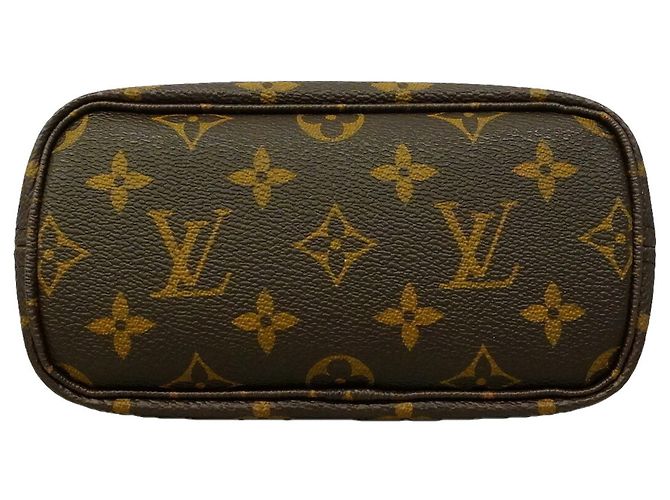 Borsa Tote Louis Vuitton Monogram Neverfull BB Marrone Beige - vista 3