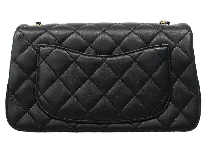 Timeless Chanel Matelassé Schultertasche mit Kette Schwarz - Ansicht 8