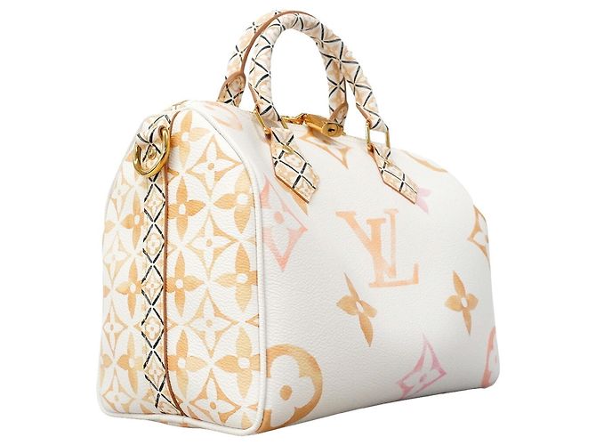 Borsa Louis Vuitton LV by the Pool Speedy Bandoulière 25 Bianco Beige - vista 2