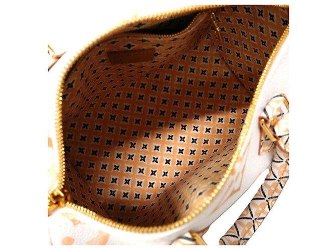 Borsa Louis Vuitton LV by the Pool Speedy Bandoulière 25 Bianco Beige - vista 4