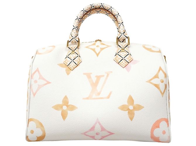Borsa Louis Vuitton LV by the Pool Speedy Bandoulière 25 Bianco Beige - vista 7