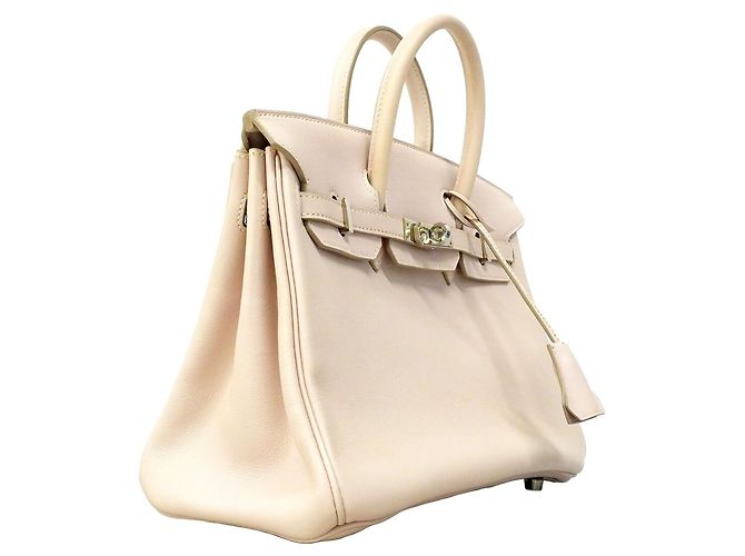 Hermès Borsa Hermes Birkin 25 Rosa - vista 2