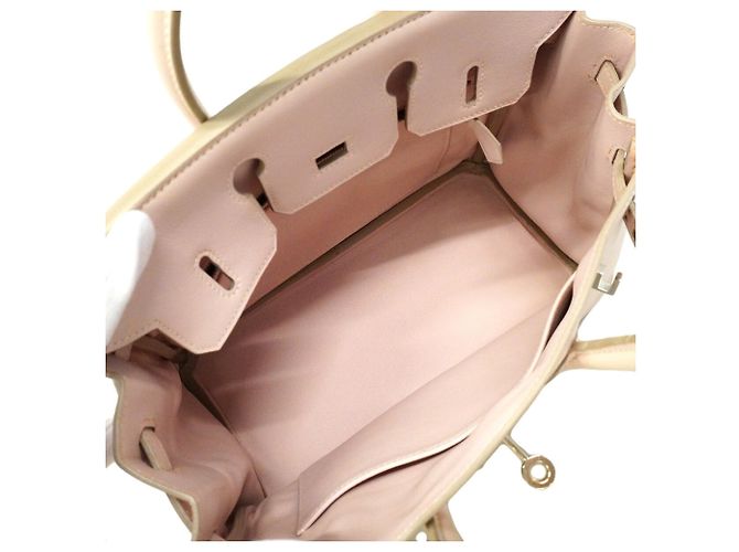 Hermès Borsa Hermes Birkin 25 Rosa - vista 4