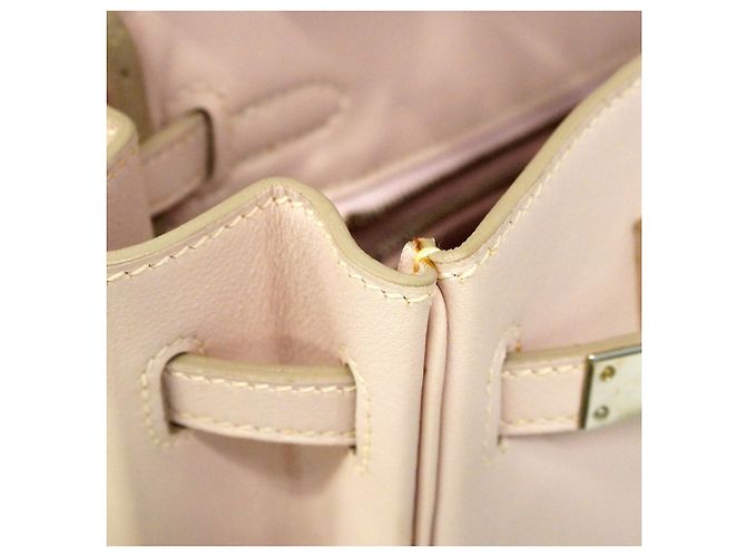 Hermès Borsa Hermes Birkin 25 Rosa - vista 9