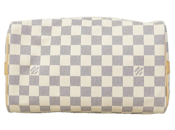 Borsa a mano Louis Vuitton Damier Azur Speedy Bandoulière 25 Bianco - vista 3