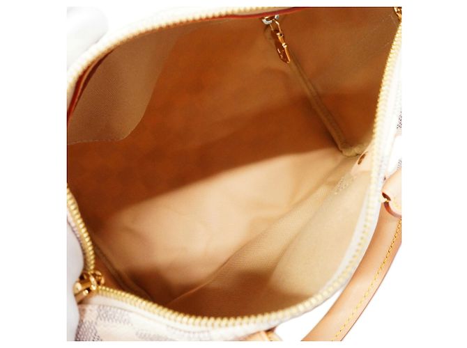 Borsa a mano Louis Vuitton Damier Azur Speedy Bandoulière 25 Bianco - vista 4
